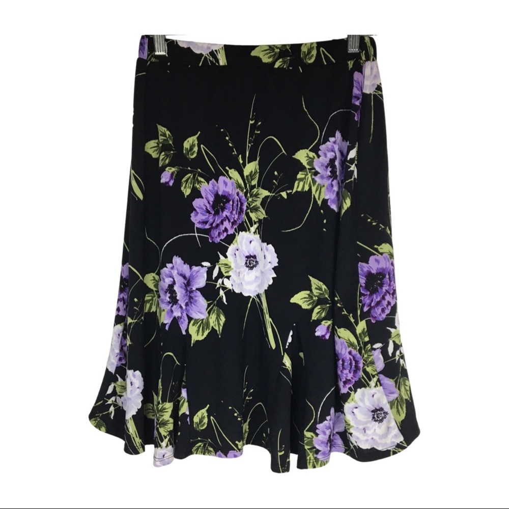 ⭐️2/$20 Notations Vintage Floral Midi Skirt